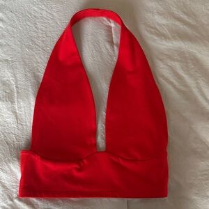 Wild Fable Red Halter Crop Top
